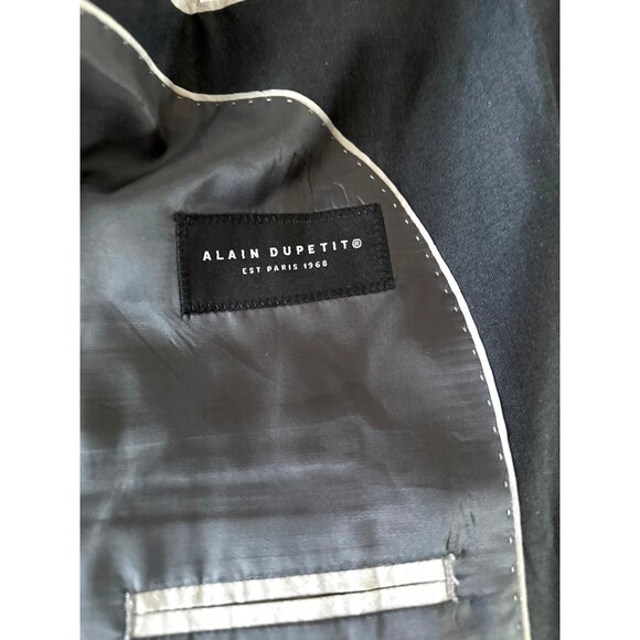 Alain Dupetit Mens Charcoal Blazer 46R/40W Single Breasted Fully Lined Business - Picture 3 of 7